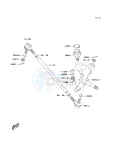 KSF 400 A [KFX400) (A1-A3) [KFX400) drawing KNUCKLE ARM-- A3- -