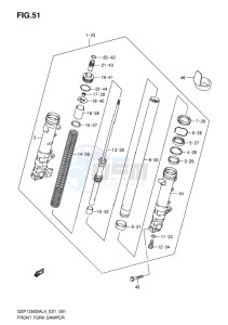 GSF-1250S ABS BANDIT EU drawing FRONT FORK DAMPER