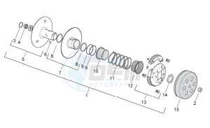 SR 50 H2O new ie AND carb. drawing Clutch