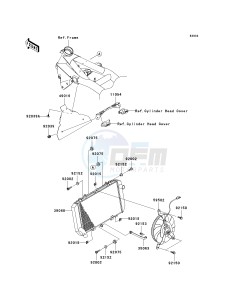 ZR 1000 B [Z1000 EUROPEAN] (B7F-B9F) 0B9F drawing RADIATOR