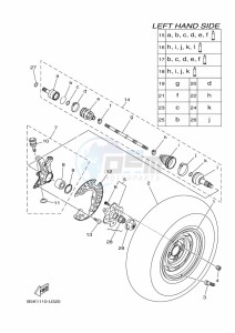 YFM700FWBD YFM70KPXK (B5K3) drawing FRONT WHEEL