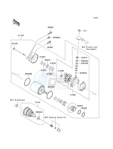 JT 1500 A [STX-15F] (A6F-A9F) A6F drawing STARTER MOTOR