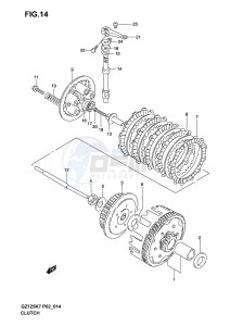 GZ125 (P02) drawing CLUTCH