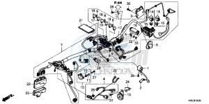 TRX500FM6F TRX500FM Australia - (U) drawing WIRE HARNESS