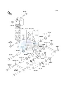 KX 65 A [KX65] (A1-A5) [KX65] drawing REAR SUSPENSION