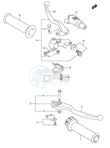 GZ250 (P19) drawing HANDLE LEVER (MODEL K3)