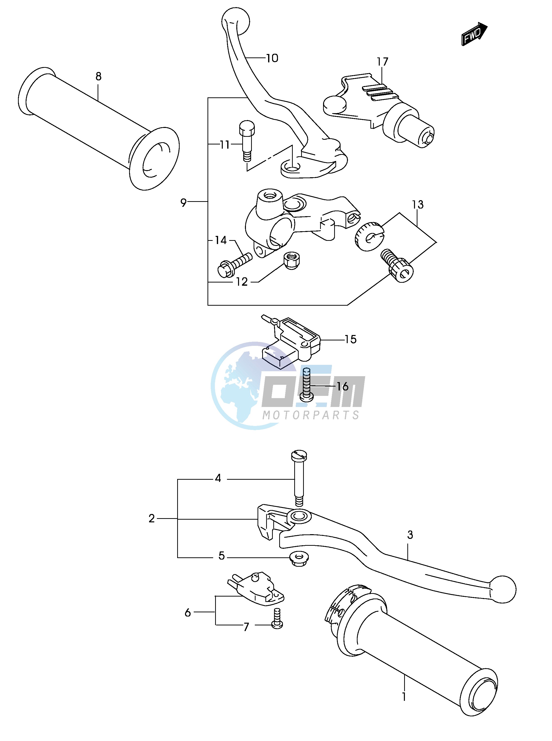 HANDLE LEVER (MODEL K3)