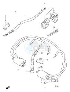 GSF1200 (E2) Bandit drawing ELECTRICAL (GSF1200T V W X Y ST SV SW SX SY)