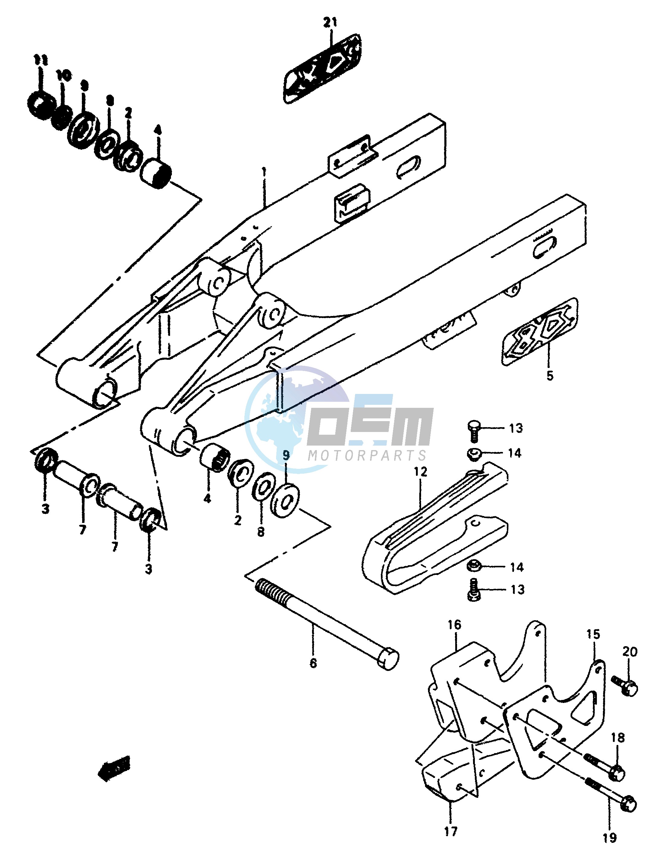 REAR SWINGING ARM