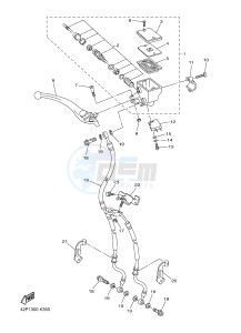 YBR125E (42PK) drawing FRONT MASTER CYLINDER