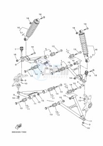 YFM450FWBD YFM45KPHK (BB5L) drawing FRONT SUSPENSION & WHEEL