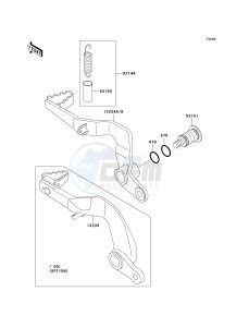 KX 65 A [KX65] (A1-A5) [KX65] drawing BRAKE PEDAL