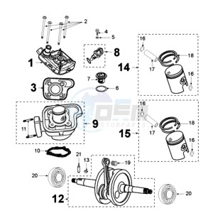 JETFORCE 50 R DARK SIDE drawing CRANKSHAFT 12X16X21