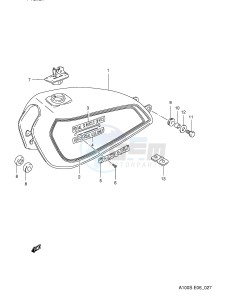 A100 (E6) drawing FUEL TANK