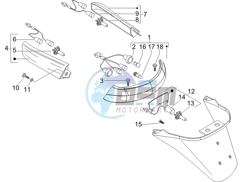 Rear headlamps - Turn signal lamps