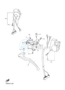 YZF-R1 R1 1000 (1KBT 1KBU) drawing HANDLE SWITCH & LEVER