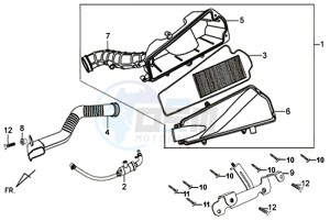 X'PRO 50 (45 KM/H) (AE05W4-FR) (L4-M1) drawing AIR FILTER