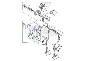 XV VIRAGO 1100 drawing FRONT MASTER CYLINDER