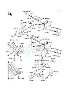 MULE 3010 DIESEL 4x4 KAF950B6F EU drawing Shift Lever(s)