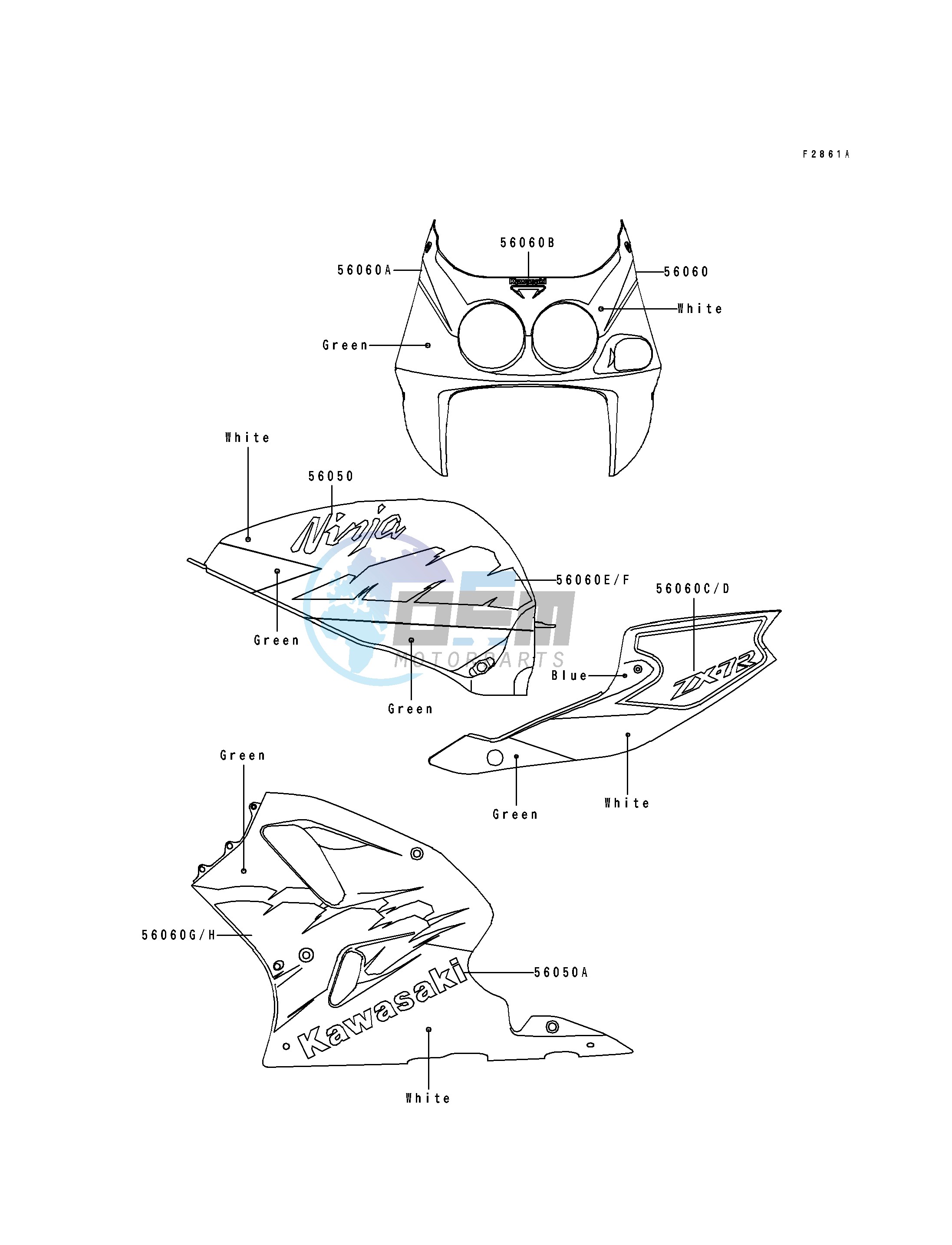 DECALS-- ZX750-M2- -