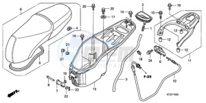 PES125R9 Europe Direct - (ED / STC 2ED) drawing SEAT/LUGGAGE BOX