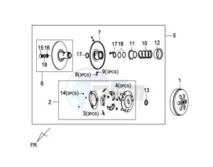 GTS 125I drawing DRIVE PULLEY