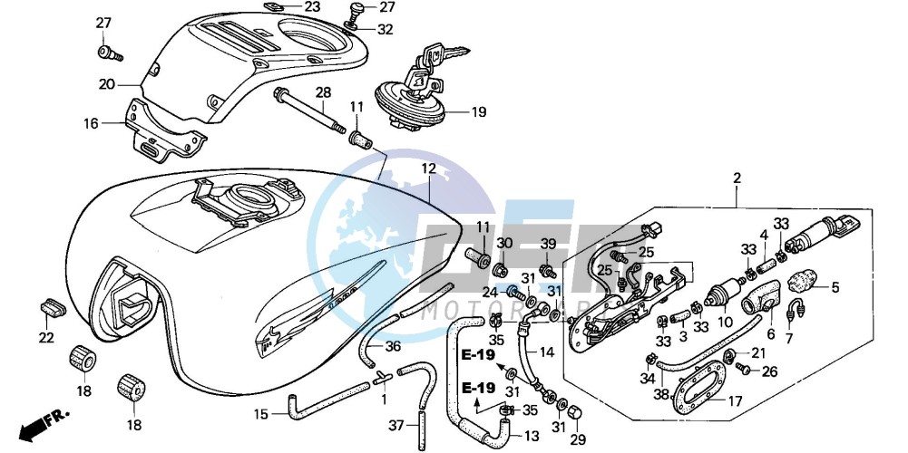 FUEL TANK (VTX1800C2/3/4)