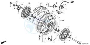 GL18009 France - (F / AB CMF NAV) drawing FRONT WHEEL