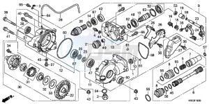 TRX500FMC ED drawing FRONT FINAL GEAR