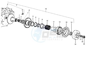 BEVERLY 125-200 drawing Driven pulley