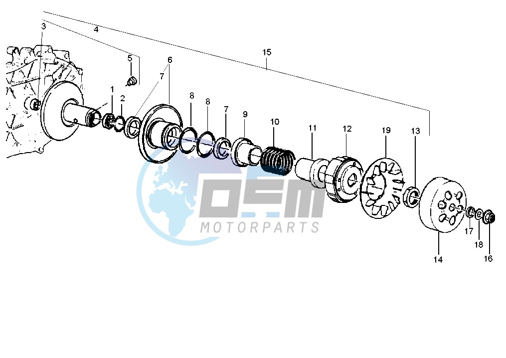 Driven pulley