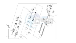 SENDA SM X-RACE - 50 CC 2T EU2 drawing FRONT FORK ESCORTS