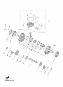 YZ250F (B7B2) drawing CRANKSHAFT & PISTON