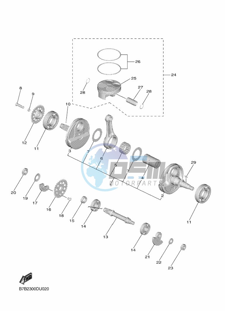 CRANKSHAFT & PISTON