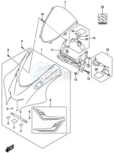 GSX-R1000 ARZ drawing COWLING BODY (GSX-R1000RZL8 E21)