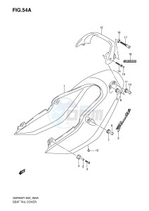 GSF600 (E2) Bandit drawing SEAT TAIL COVER (GSF600K1 UK1)