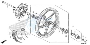 AFS110CSFF CB1000R 2ED - (2ED) drawing FRONT WHEEL