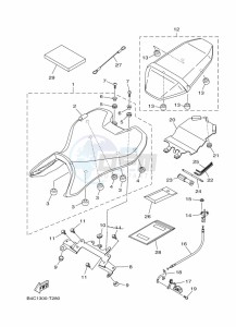 MT-07 ABS MTN690-A (B4CH) drawing SEAT