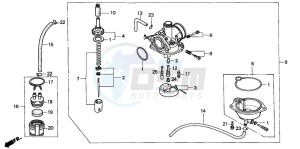 SH50D drawing CARBURETOR