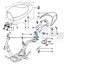 SPEEDAKE - 50 cc drawing FRAME-SADDLE