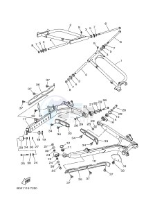 YXZ1000 YXZ10YMXJ (2HCR) drawing REAR ARM