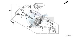 NC700SDE NC700SD 2ED - (2ED) drawing PARKING BRAKE CALIPER