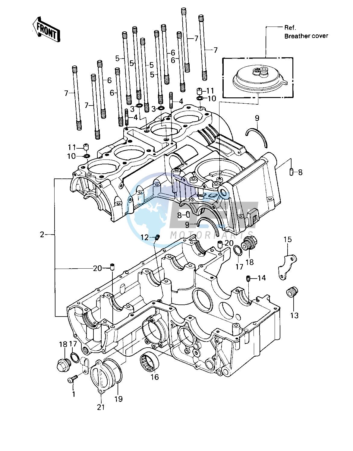 CRANKCASE -- 80-81 A1_A2- -