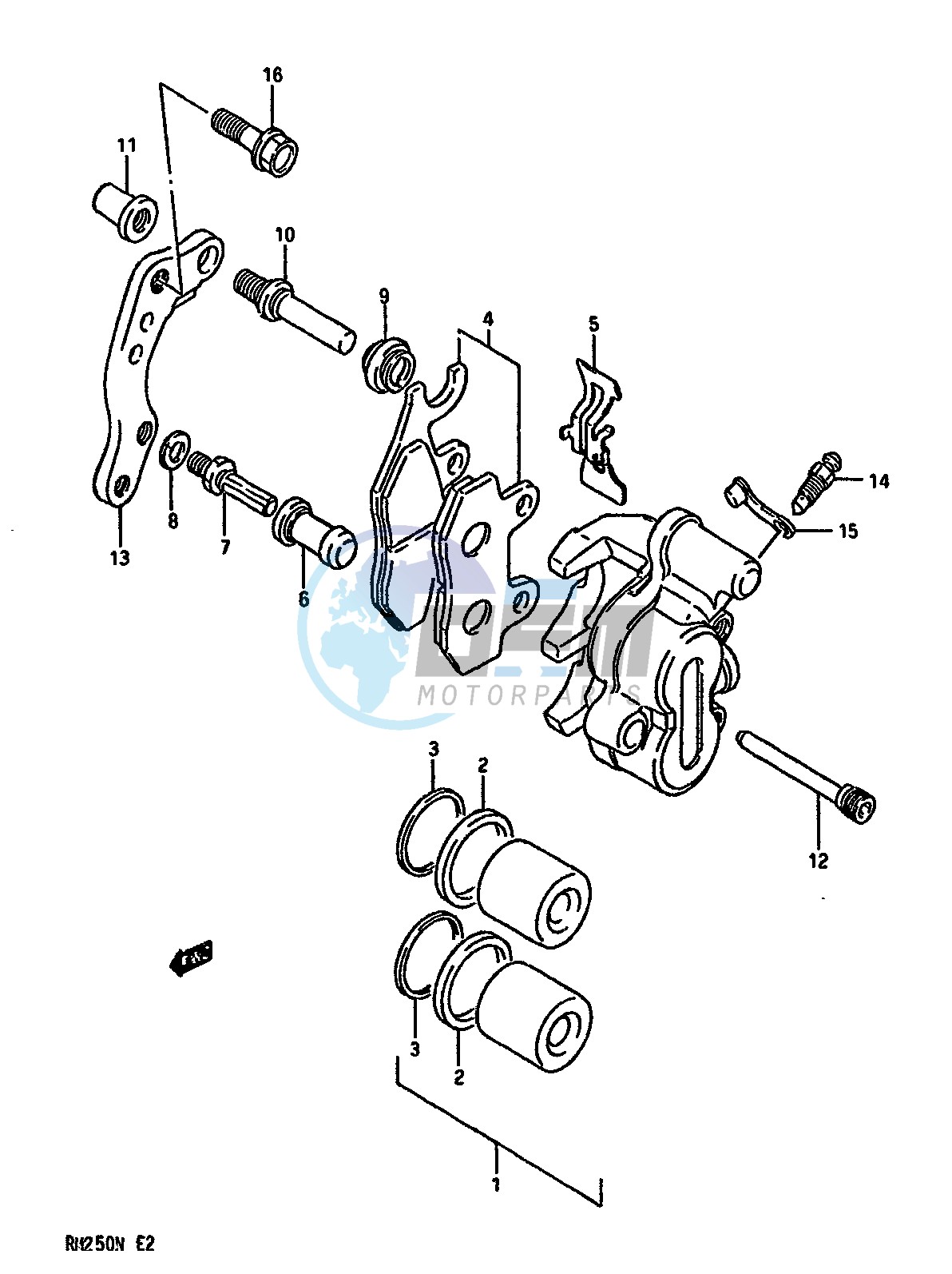 FRONT CALIPER (MODEL K L)