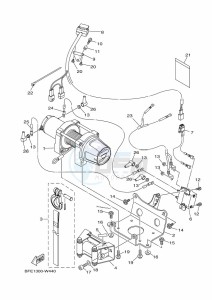 YFM700FWAD GRIZZLY 700 EPS (BLTH) drawing WINCH