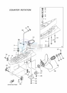 FL350AET2U drawing PROPELLER-HOUSING-AND-TRANSMISSION-4