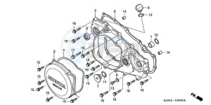 CRF250R9 Australia - (U / BLA) drawing R. CRANKCASE COVER