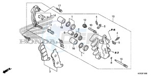 SH125G SH125S UK - (E) drawing FRONT BRAKE CALIPER