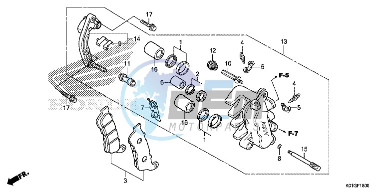 FRONT BRAKE CALIPER