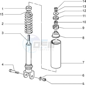 NRG 50 drawing Rear Shock absorber